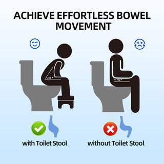 Toilet Stool Poop Stool, 6.7 Inch Plastic Toilet Stool for Squatting Posture, Heavy Duty Non-Slip Poop Foot Stool for Bathroom, Assistance Steps Stool for Adults and Children